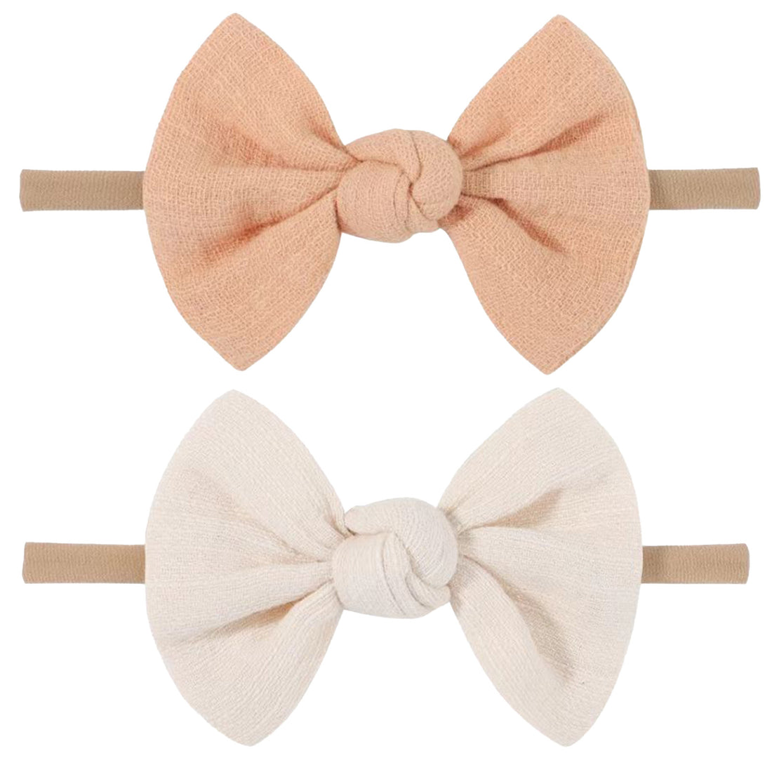 Baby Girls Nylon Headband With Bow – Soft Hair Accessory