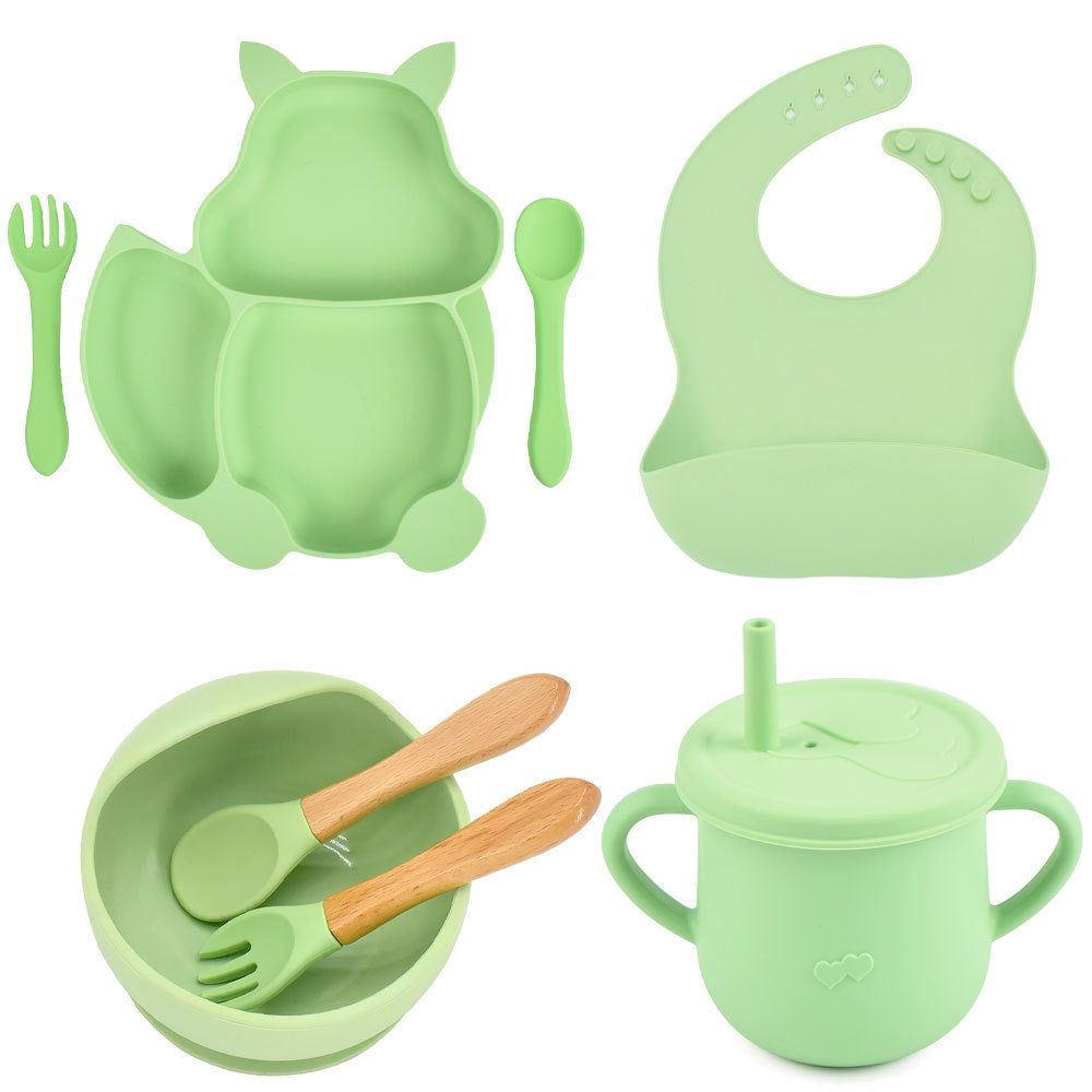 Silicone Baby Feeding & Training Tableware Set