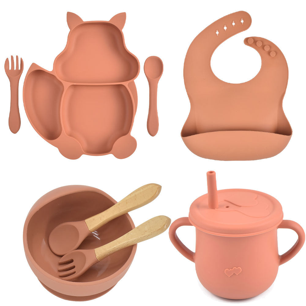 Silicone Baby Feeding & Training Tableware Set