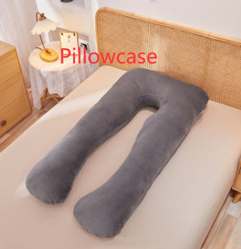 Multifunctional Cotton U-Shape Maternity Pillow – Removable & Washable