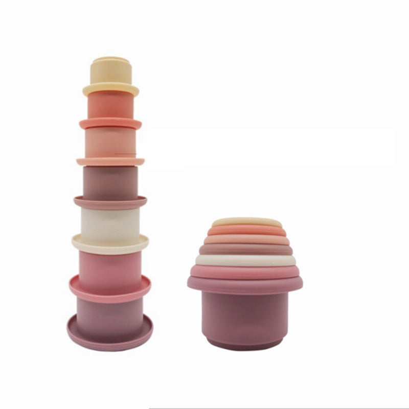Baby Silicone Stacking Cups – Interactive Educational Toy