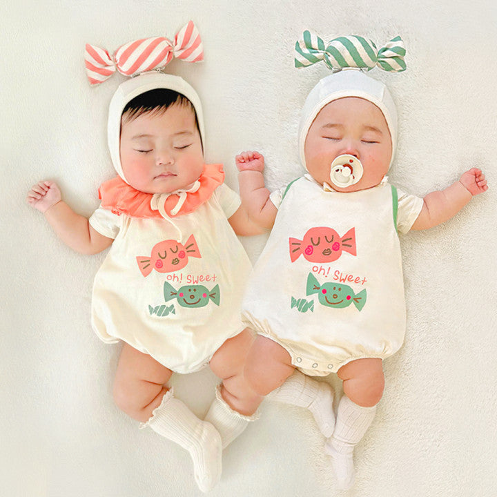 Baby Romper Suit – Korean Candy Print Design