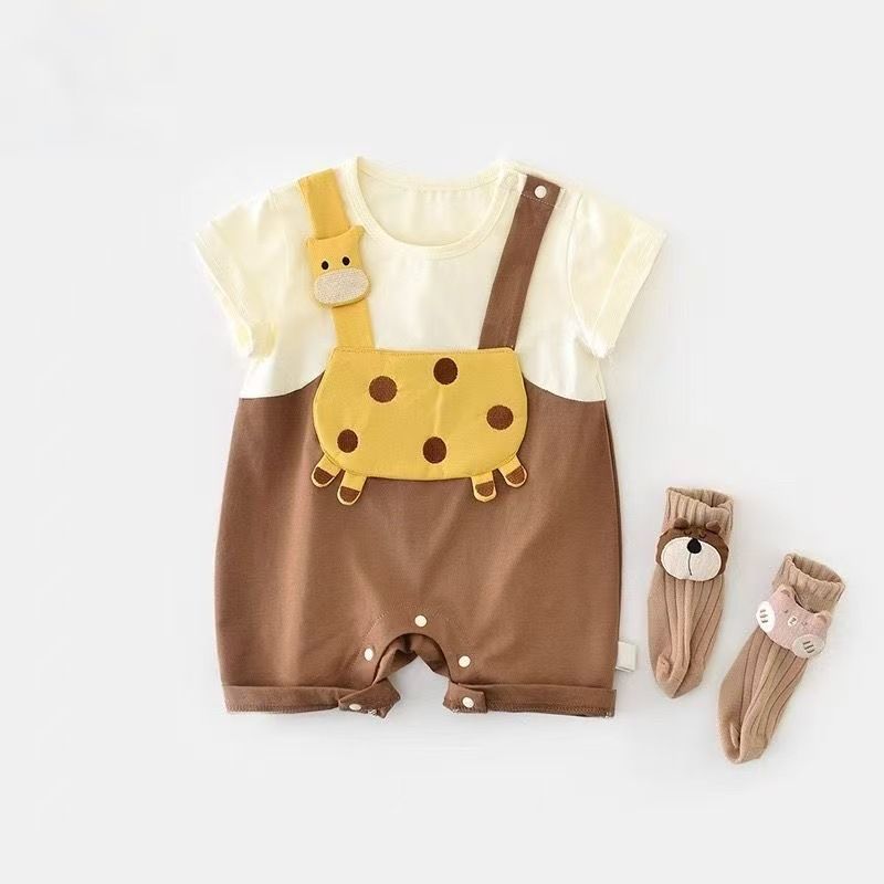 Baby Summer Short-Sleeve Romper – Lightweight