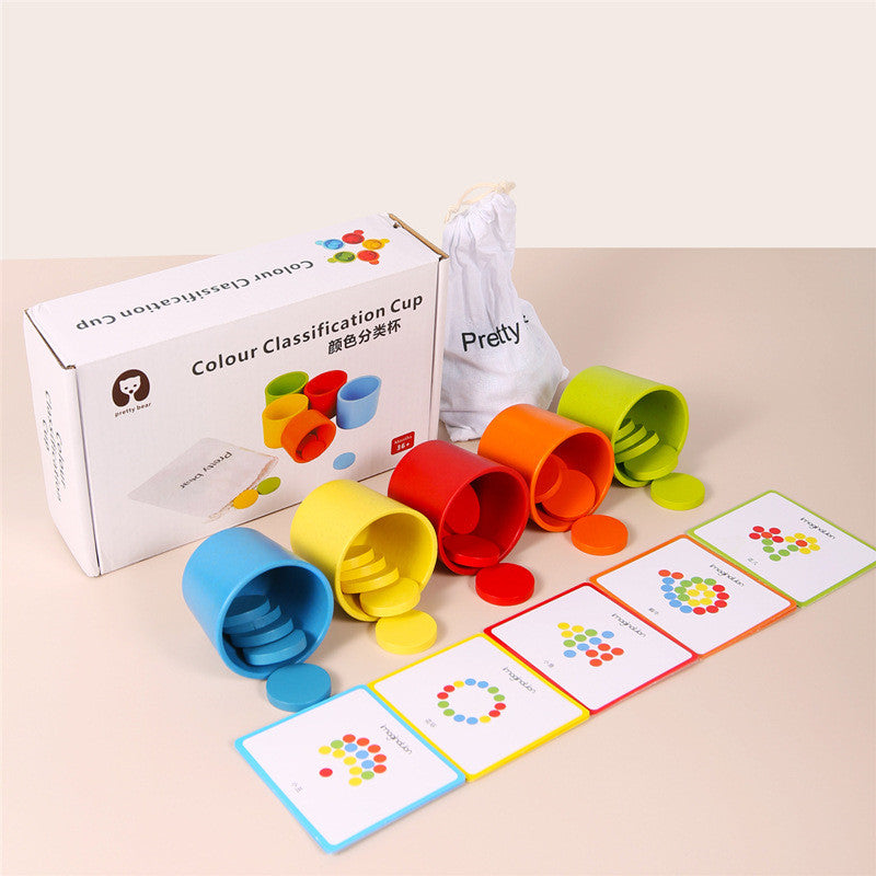 Baby Early Education Color Sorting Cup Toy