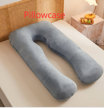 Multifunctional Cotton U-Shape Maternity Pillow – Removable & Washable